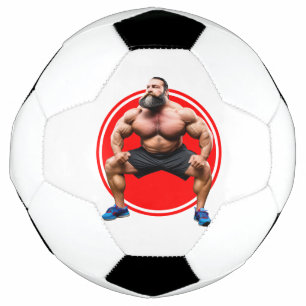 Muscular Bearded Football