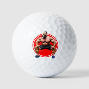 Muscular Bearded Golf Balls