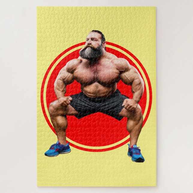 Muscular Bearded Jigsaw Puzzle (Vertical)