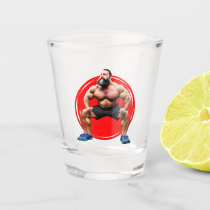 Muscular Bearded Shot Glass