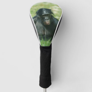 Muscular Bonobo in the Grass Golf Head Cover
