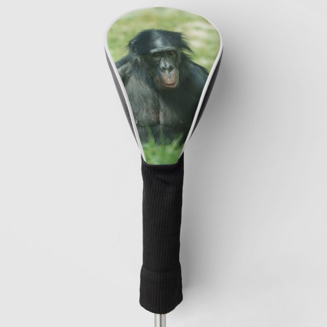 Muscular Bonobo in the Grass Golf Head Cover (Front)