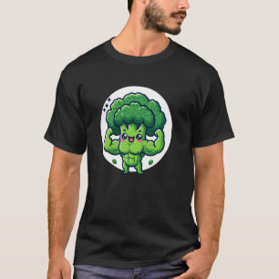 Muscular Broccoli with Abs T-Shirt
