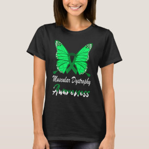 Muscular Dystrophy Awareness Butterfly Green Ribbo T-Shirt