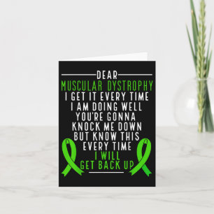 Muscular Dystrophy Awareness I Will Get Back Up Gr Card