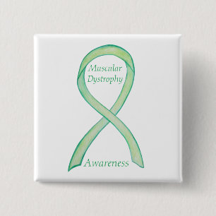 Muscular Dystrophy Awareness Lime Ribbon Pin