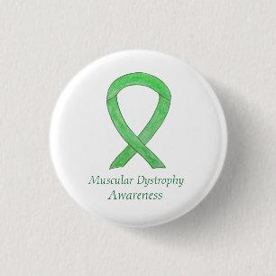 Muscular Dystrophy Awareness Lime Ribbon Pin