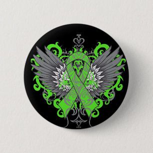 Muscular Dystrophy Awareness Wings 6 Cm Round Badge
