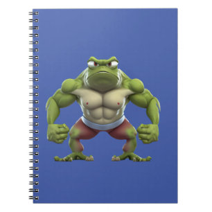 Muscular Frog, Strong Muscular Bodybuilding Frog Notebook