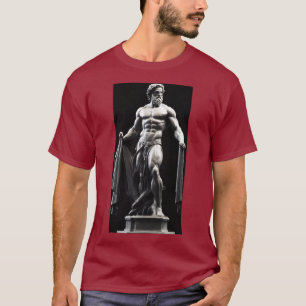 Muscular Greek God Statue T-Shirt. T-Shirt