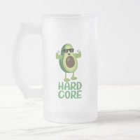 Muscular Hardcore Avocado Funny
