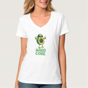 Muscular Hardcore Avocado Funny T-Shirt