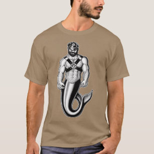 Muscular Leather Merman T-Shirt