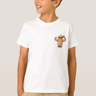 Muscular Peanut Warrior Kids T-Shirt