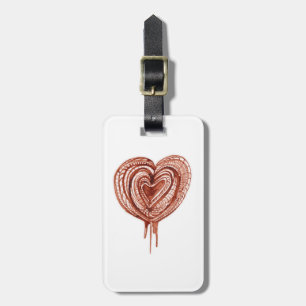 Muscular Pump (heart) drawing Luggage Tag