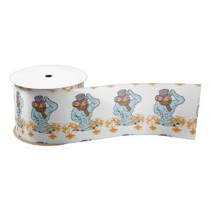 Muscular Snowman Tropical Vacation Thunder_Cove Satin Ribbon