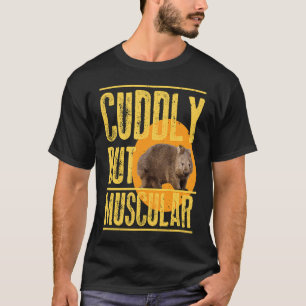 Muscular Wombat Gym Workout Training T-Shirt