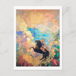 Muse on Pegasus, Redon Postcard