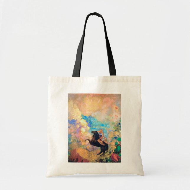 Muse on Pegasus, Redon Tote Bag (Front)