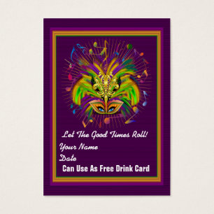 Muse Queen Mardi Gras Throw Card See notes