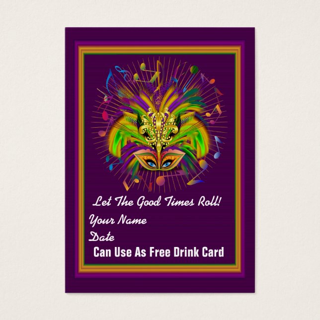 Muse Queen Mardi Gras Throw Card See notes (Front)
