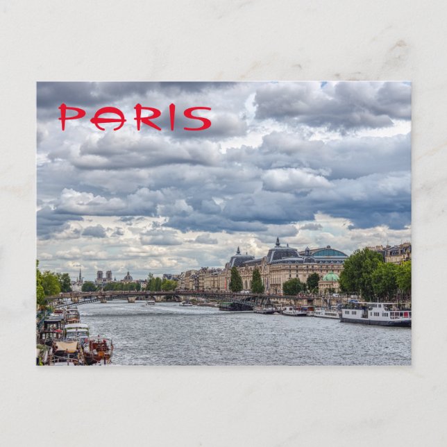 Musée d'Orsay and Seine river - Paris, France Postcard (Front)