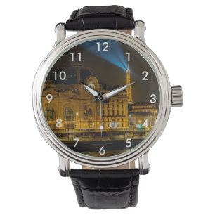 Musée d'Orsay in Paris at night Watch