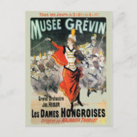 Musee Grevin Reissue Vintage Postcard