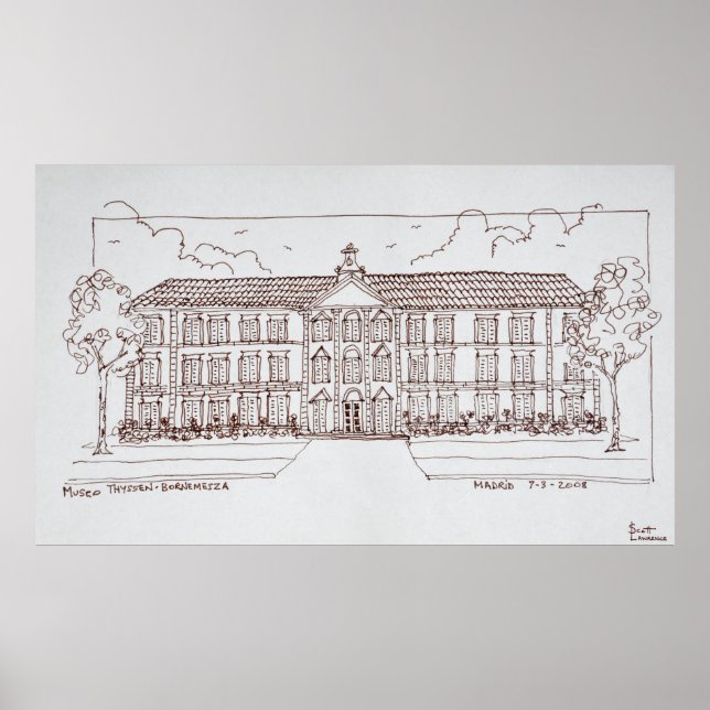 Museo Thyssen-Bornemisza | Madrid, Spain Poster (Front)