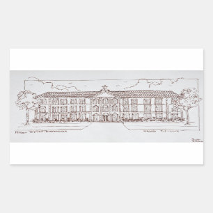 Museo Thyssen-Bornemisza Madrid, Spain Rectangular Sticker