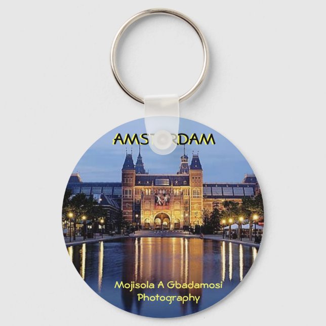 museum2, AMSTERDAM, Mojisola A Gbadamosi Photog... Key Ring (Front)