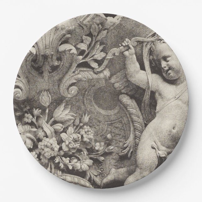 Museum art unique paper plate  (Front)