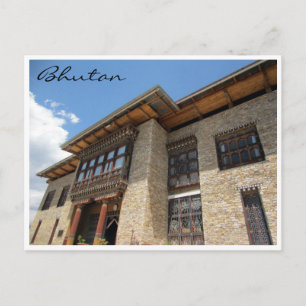 museum bhutan new postcard