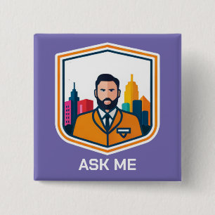 Museum Docent Ask Me Button