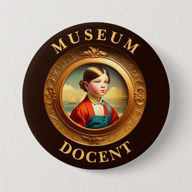 Museum Docent Button (Front)