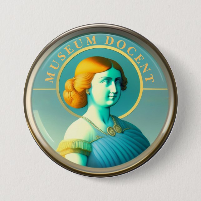 Museum Docent Button (Front)
