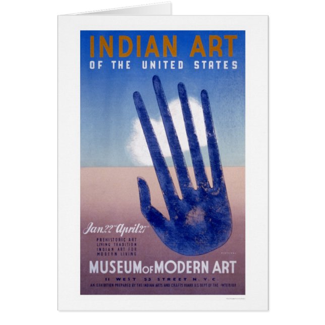 Museum Modern Art Indian 1938 WPA (Front)