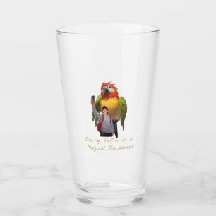 Museum Moment – Selfie with a Giant Parrot Glass