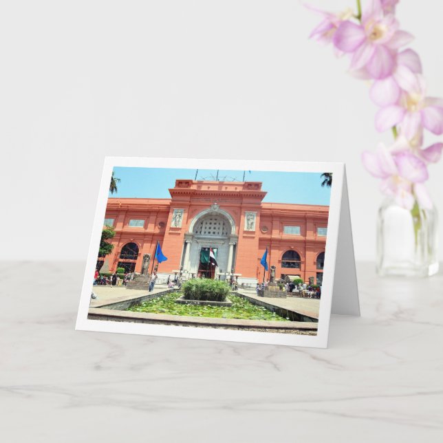 Museum of Cairo Entrance, Egypt Card (Orchid)