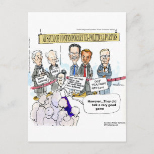 Museum Of Ex Political Parties Funny Gifts & Tees Postcard