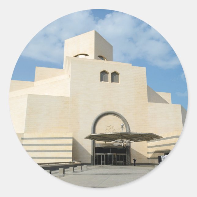Museum of Islamic Arts, Qatar round sticker (Front)