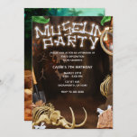 MUSEUM PARTY Dinosaur Bones Mystery Cave Birthday Invitation<br><div class="desc">customise for any event</div>