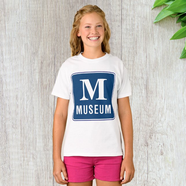 Museum Sign Girls T-Shirt (Creator Uploaded)