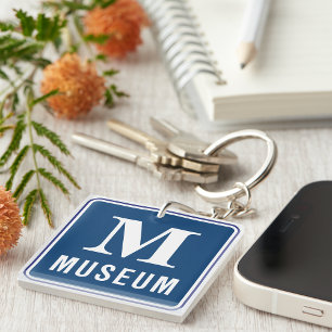 Museum Sign Keychain