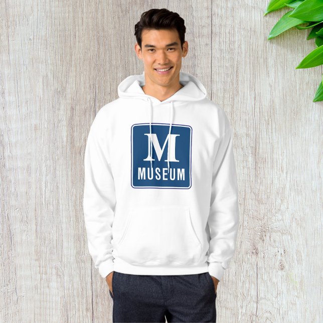 Museum Sign Mens Hoodie (Creator Uploaded)