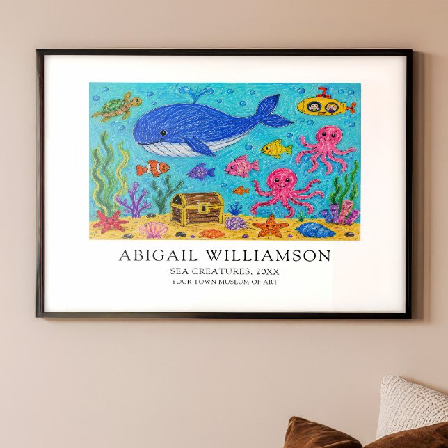 Museum Style Poster Made From Your Child's Art (Creator Uploaded)