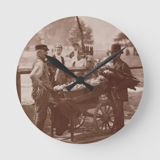 Mush Faker and Ginger Beer Maker, from 'Street Lif Round Clock (Front)