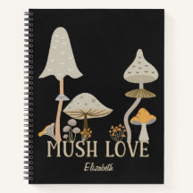 Mush love cute mushrooms earth tone mycology fungi