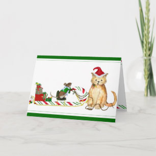 Mush! Whimsical Christmas Card