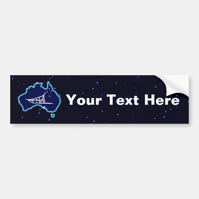 Mushing Down Under Bumper Sticker (Front)